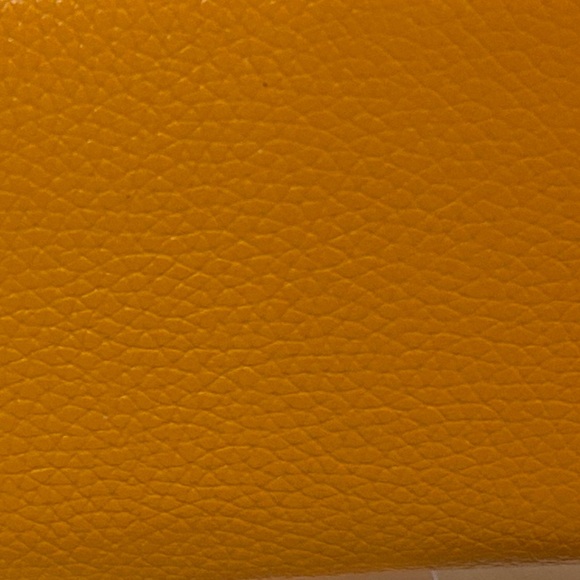 Michael Kors Jet Set Orange pebble leather continental long wallet clutch NWT - Picture 7 of 11